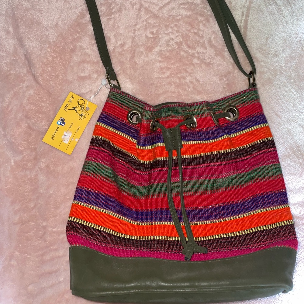Colorful Striped Women's Bag